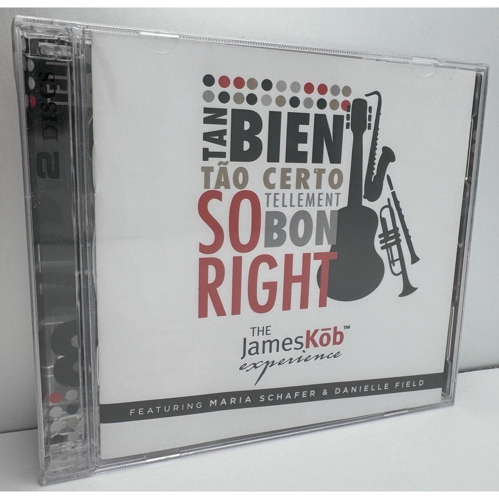 So Right ~ The James Kob Experience ~ French Spanish ~ 2 CD New Sealed Tan Bien